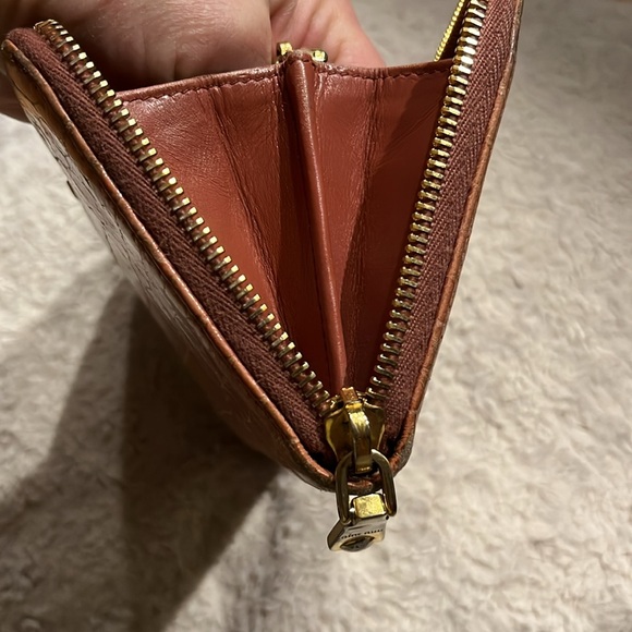 Mui Mui Crock Embossed Pink Wallet - Picture 10 of 11